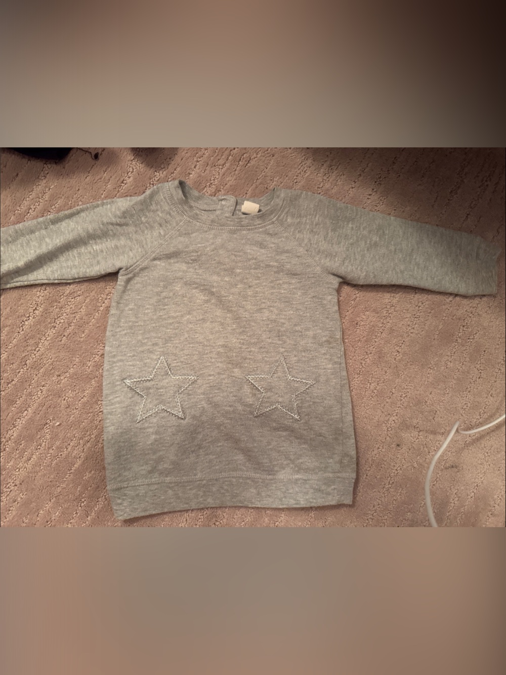 Tucker + Tate Light Gray Star Crewneck Sweater